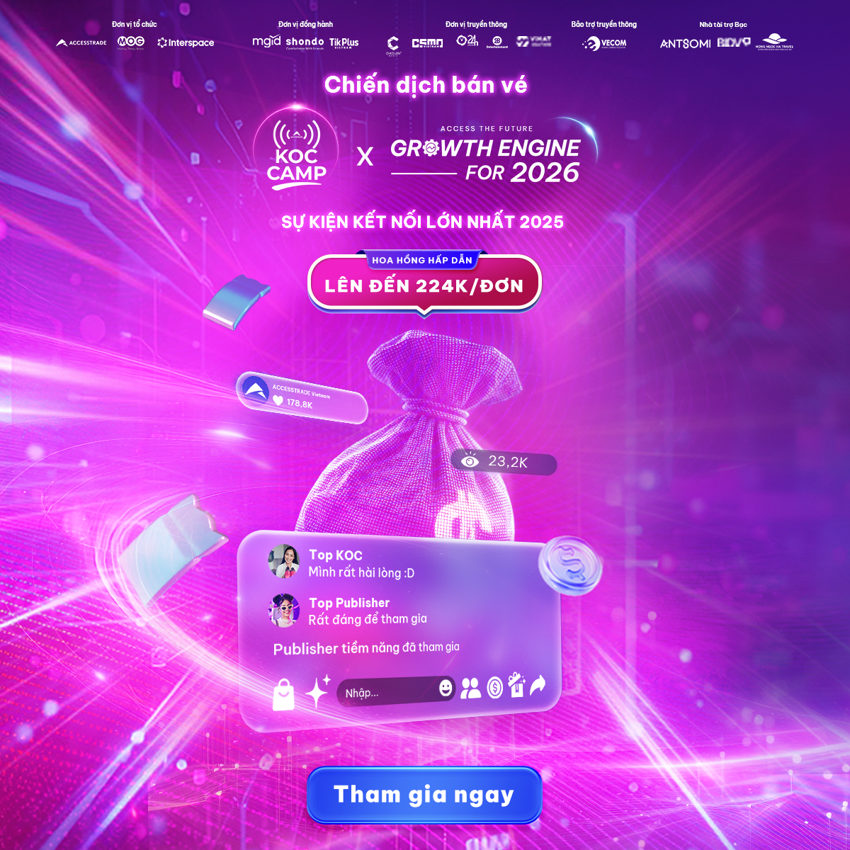 Bán vé sự kiện Growth Summit 2025